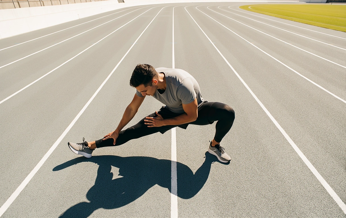 Atleta em Lisboa focado na mobilidade